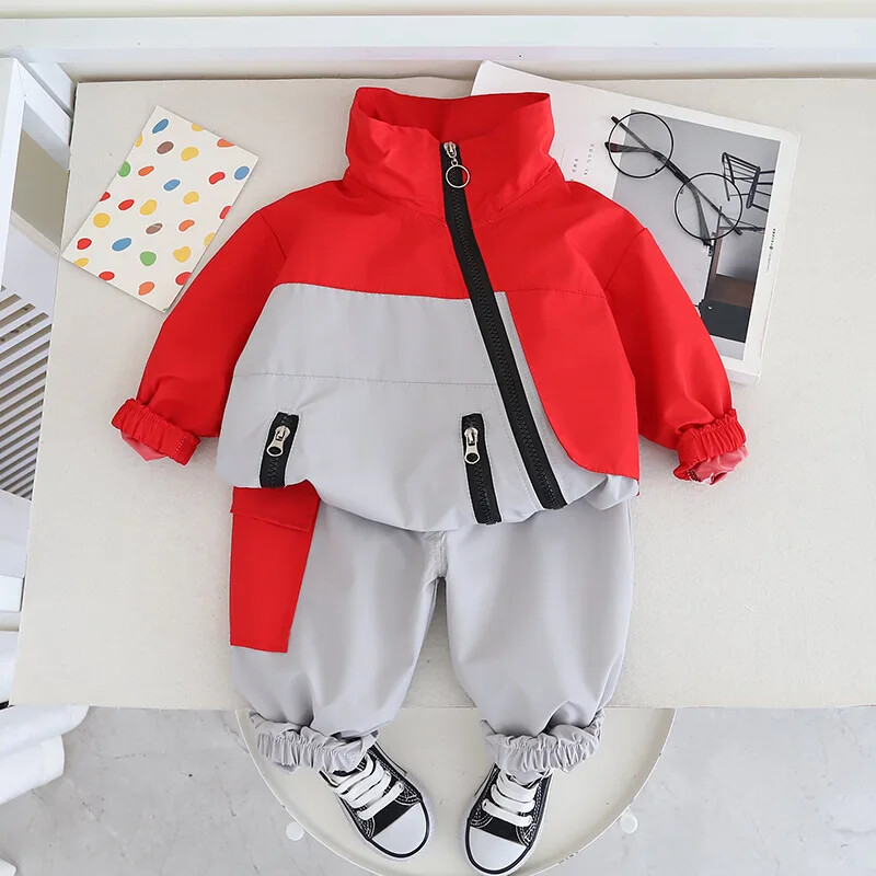 Proljetni i jesenski set za dječake Dvodijelno odijelo s dvodijelnim dvodijelnim odijelom za jesen 2024. Novi dječji komplet radne odjeće Dječja odjeća za dječake