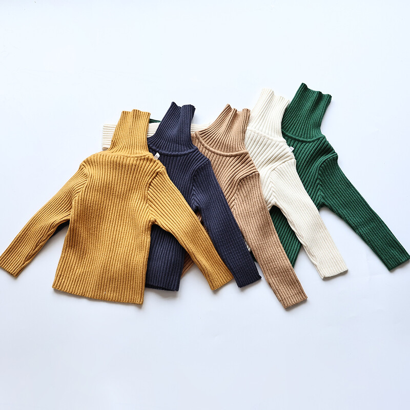 Pulovere Copii Pulover Solid Fete Scurt Băieți Pulover Tricotaj cu gât