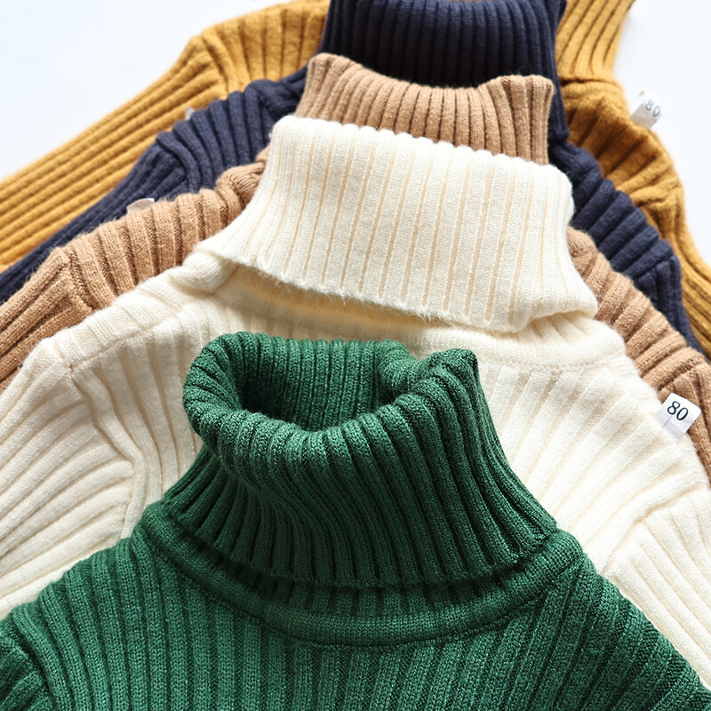 Pulovere Copii Pulover Solid Fete Scurt Băieți Pulover Tricotaj cu gât