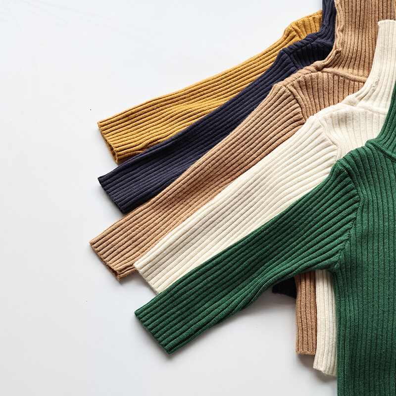 Pulovere Copii Pulover Solid Fete Scurt Băieți Pulover Tricotaj cu gât