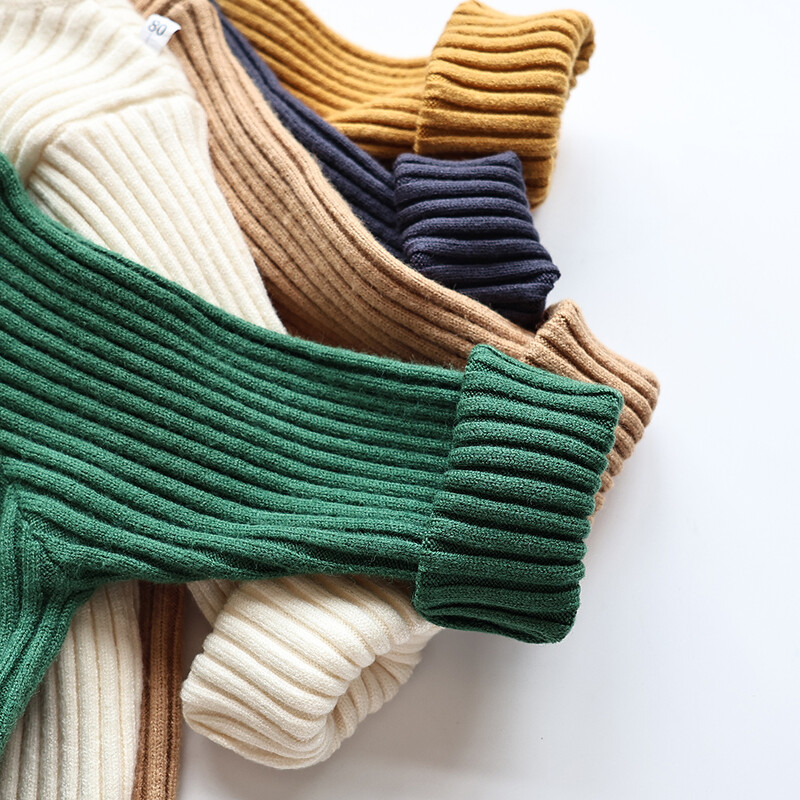 Pulovere Copii Pulover Solid Fete Scurt Băieți Pulover Tricotaj cu gât