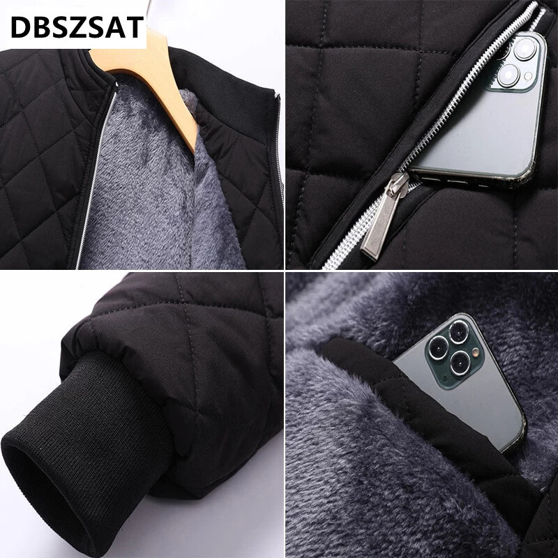 Ανδρικό μπουφάν Winter Bomber 2023 Μόδα με διαμάντι Ζακέτα με φλις επένδυση casual outwear Ανδρικά θερμικά ζεστά παλτό Επώνυμα ρούχα