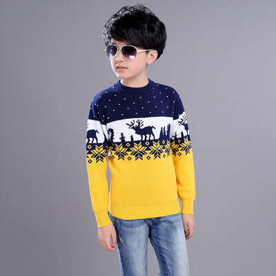 2023 Ősz Tél Anglia Stílus Új Gyerek Fiú Kockás Pulóver Kabát Gyermek Ruházat Baba jacquard Pamut Fiú Pulóver 4-10Y