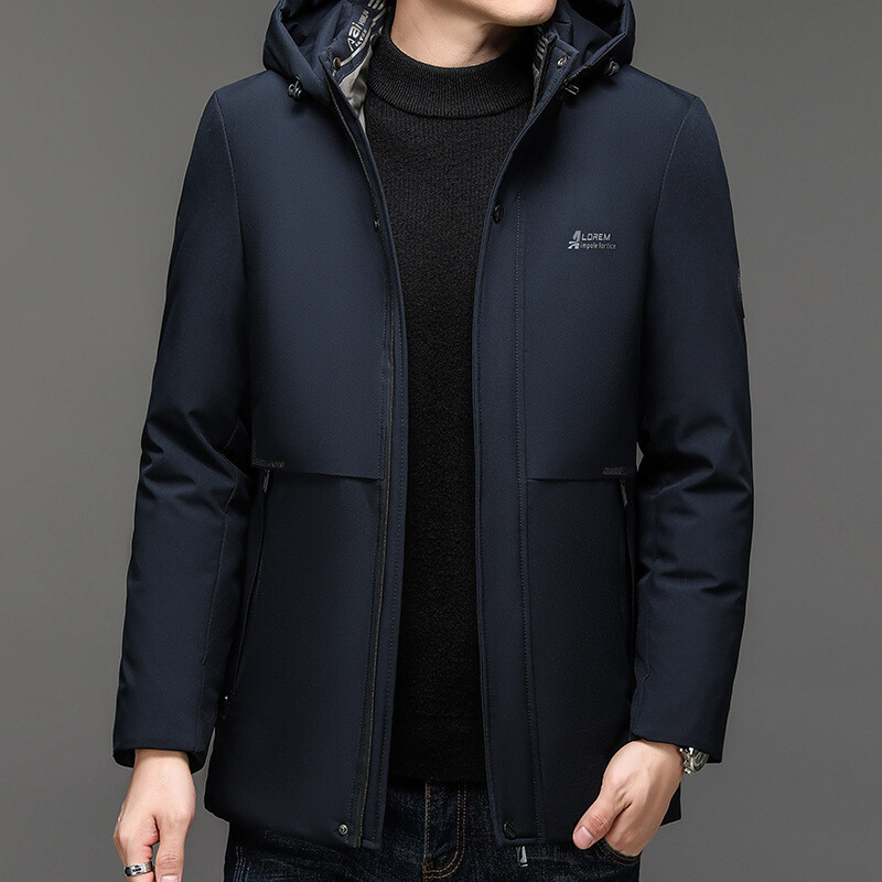 Ανδρικά παλτό Parka 2024 Χειμερινό μπουφάν Ανδρικό παλτό με χοντρή κουκούλα Αδιάβροχο πανωφόρι Ζεστό παλτό Πατερικά ρούχα Casual ανδρικό παλτό