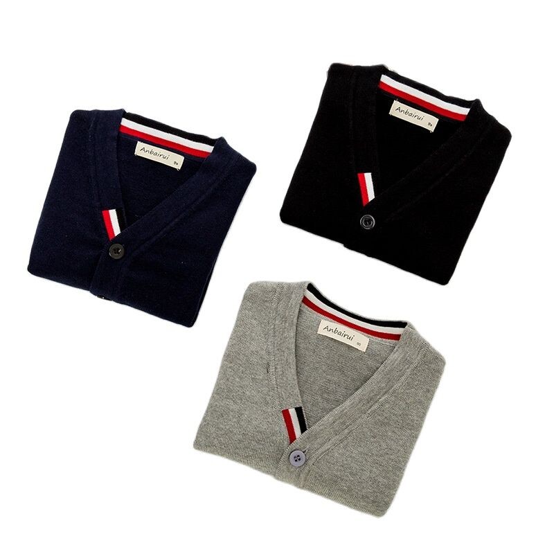 Νέο Παιδικό Ανοιξιάτικο Φθινοπωρινό Πλεκτό Πλεκτό Πλεκτό Πουλόβερ Μακρυμάνικο Αγόρια Κοριτσίστικα από καθαρό βαμβακερό V-Neck Ζακέτα Πουλόβερ Παιδικό παλτό 0-7Y