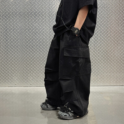 Unisex dječje hip-hop trenirke Hlače padobranci za dječake Djevojčice Prevelike hlače Dječje kargo hlače s više džepova 3-12T