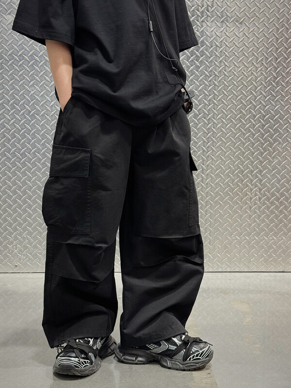 Unisex dječje hip-hop trenirke Hlače padobranci za dječake Djevojčice Prevelike hlače Dječje kargo hlače s više džepova 3-12T