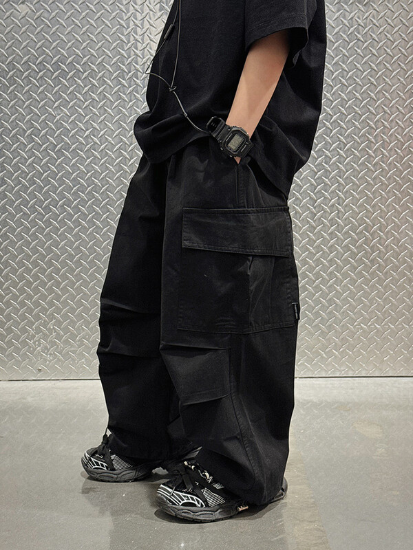 Unisex dječje hip-hop trenirke Hlače padobranci za dječake Djevojčice Prevelike hlače Dječje kargo hlače s više džepova 3-12T