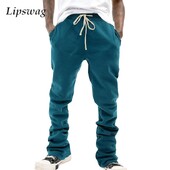 Άνοιξη 2024 Άνοιξη φθινόπωρο καθημερινά παντελόνια Ανδρικά streetwear Vintage κορδόνια με κορδόνια μονόχρωμα Φούτερ Ανδρικά κομψά παντελόνια Streetwear