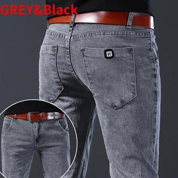 Висококачествени мъжки ежедневни панталони Slim Mens Stretch Straight Pencil Pants Модни работни панталони pantalones hombre