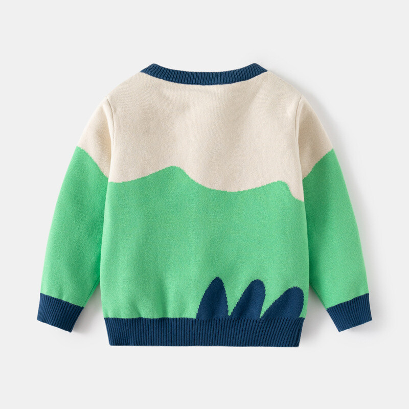 Poiste kampsun 2-8a laste kevadine ja sügisene pastoraalses stiilis kootud peen puuvillane jakk