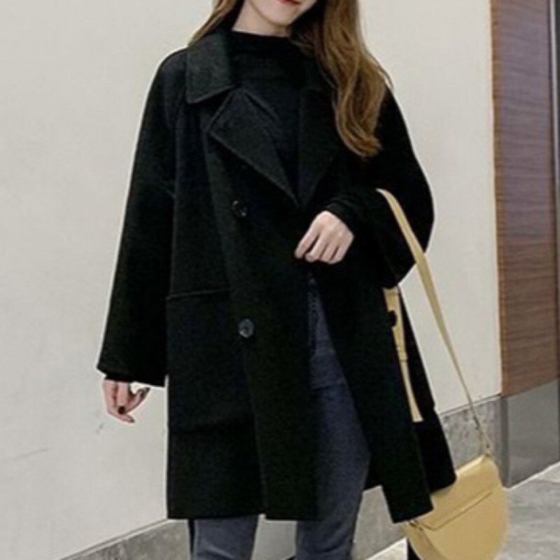 Παλτό Preppy Style Turn-down γιακά Fleece Γυναικείο φλις μπουφάν Lady casual μακρυμάνικο πανωφόρι Φθινοπωρινά πανωφόρια για χιόνι