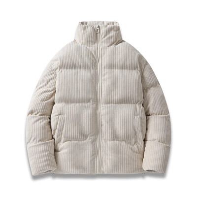 Μόδα ανδρικό χειμωνιάτικο μπουφάν Κοτλέ Ζεστό χοντρό πάρκα Φθινοπωρινό παλτό φουσκωτό Ανδρικό vintage Κορεάτικο ανδρικό γιακά Ανεμοδιακό