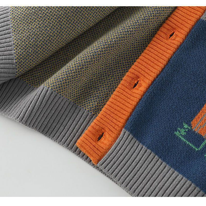 Dječji pleteni kardigan Proljeće Jesen Dječački pulover Jakne u boji za djecu Kaputi za djevojčice Topla gornja odjeća za bebe