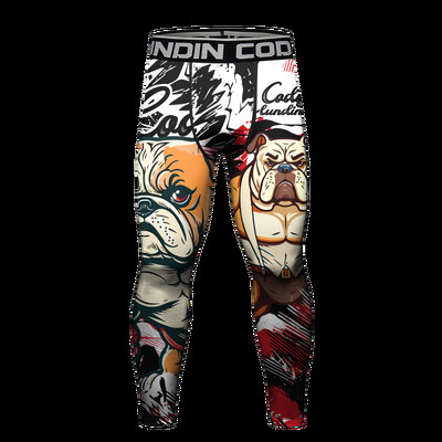 Ανδρικό κολάν συμπίεσης θερμικής προπόνησης τρεξίματος Ποδηλατικό παντελόνι με επένδυση για άντρες Πεζοπορία Τζόκινγκ Bjj No Gi Spats UV Protection