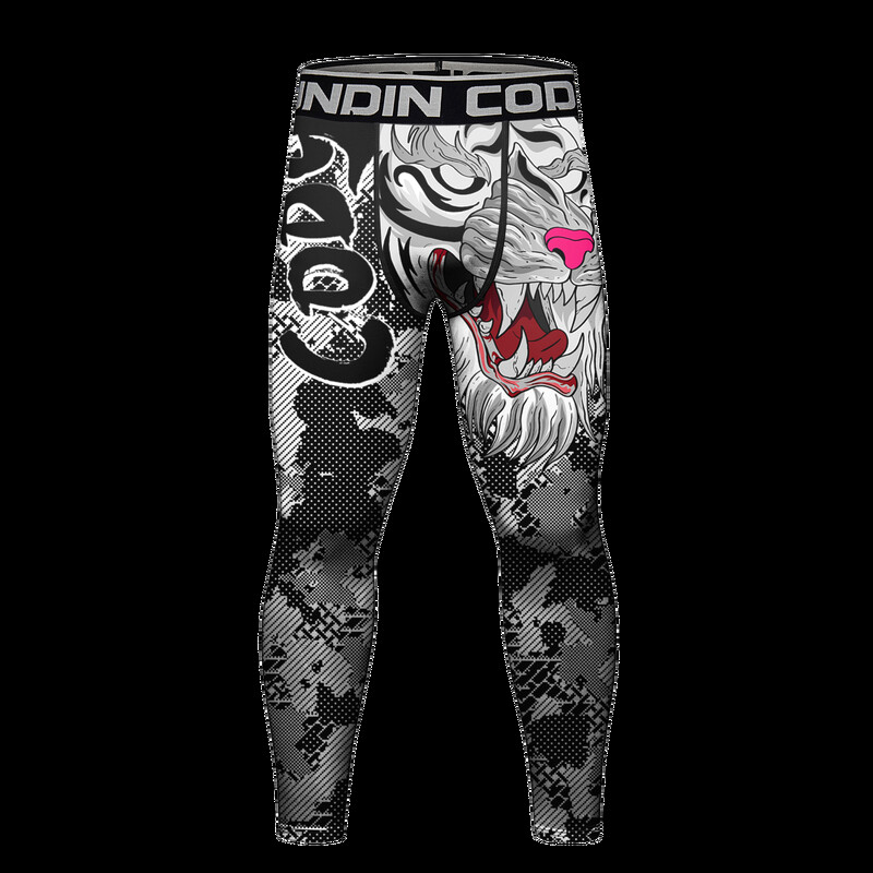 Ανδρικό κολάν συμπίεσης θερμικής προπόνησης τρεξίματος Ποδηλατικό παντελόνι με επένδυση για άντρες Πεζοπορία Τζόκινγκ Bjj No Gi Spats UV Protection