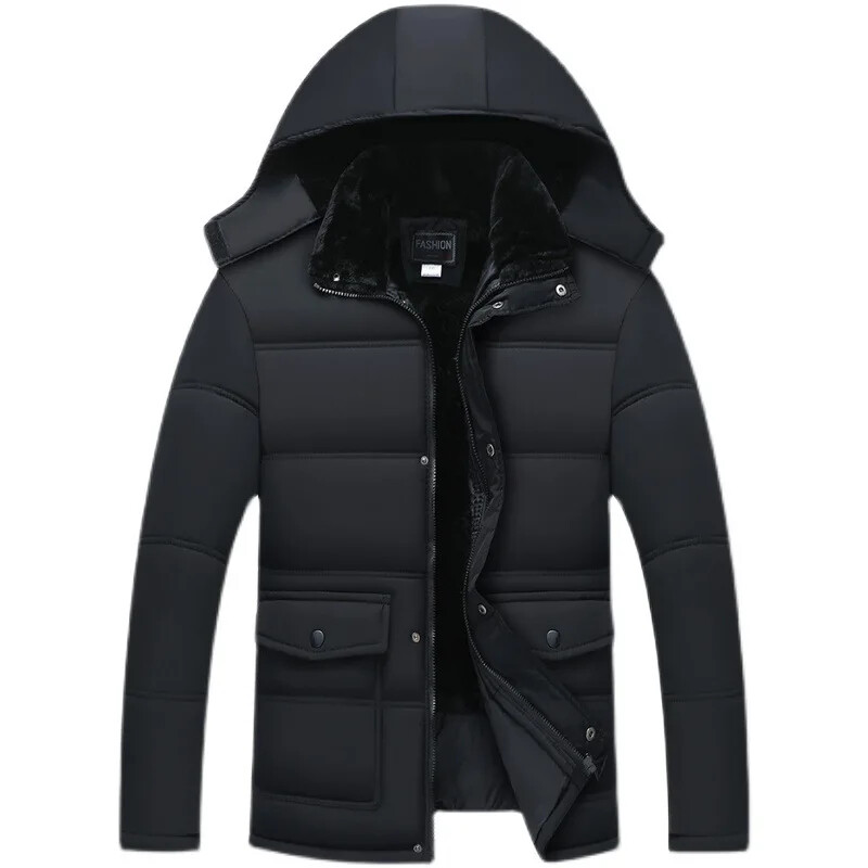 Palton de iarnă pentru bărbați, la modă, parkas pentru bărbați, îngroșare, pentru bărbați, groasă, caldă, parkas, cu glugă, jachetă de iarnă, rezistentă la vânt, pentru bărbați, haine, parka
