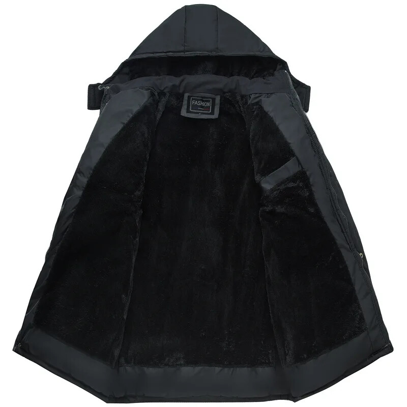 Palton de iarnă pentru bărbați, la modă, parkas pentru bărbați, îngroșare, pentru bărbați, groasă, caldă, parkas, cu glugă, jachetă de iarnă, rezistentă la vânt, pentru bărbați, haine, parka