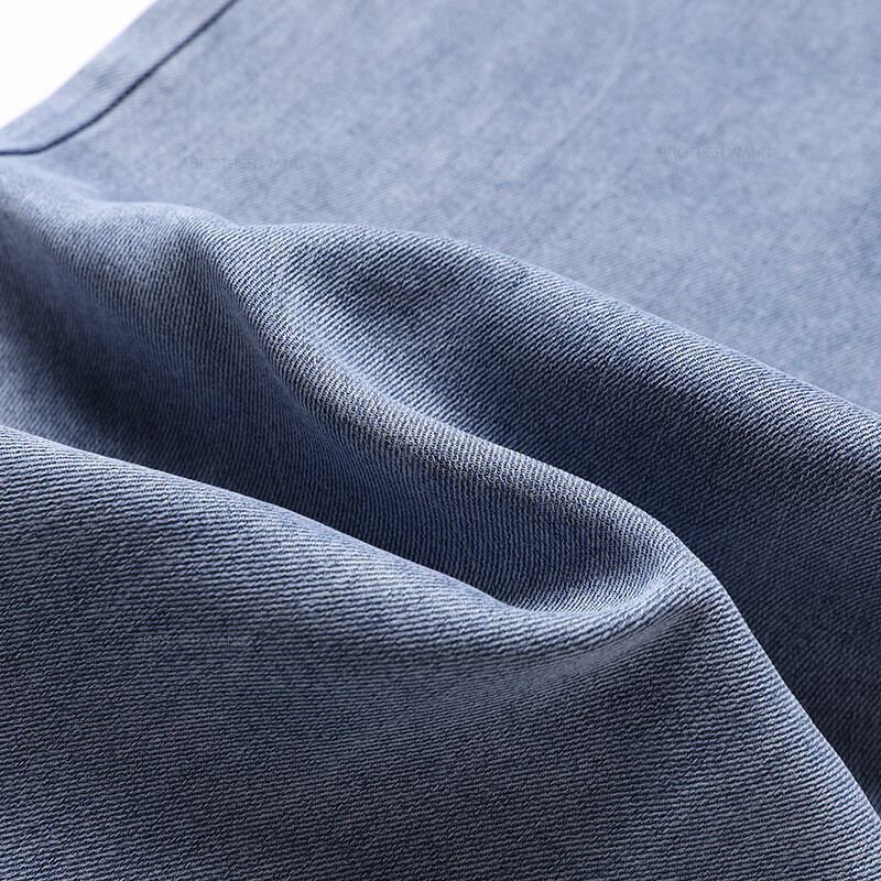 Ανδρικό καλοκαιρινό τζιν Lyocell Ice Silk Ανδρικό, εξαιρετικά λεπτό, ίσιο παντελόνι τζιν Μαλακό, άνετο, μάρκα, ανδρικό ανοιχτό μπλε παντελόνι