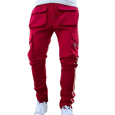 Summer Cargo Casual Παντελόνι Ανδρικό Hip Pop Joggers Reflective Multi-Pocket Trackpants Ανδρικό παντελόνι για τρέξιμο Αθλητικό παντελόνι