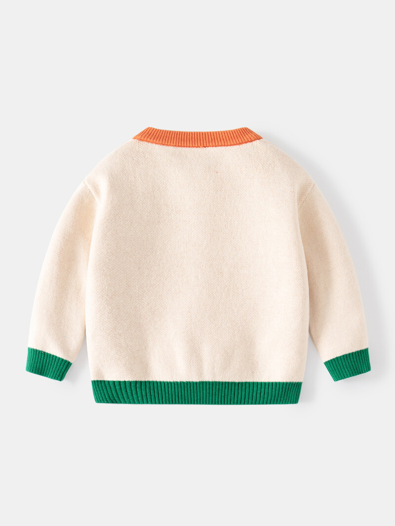 Baby Boy Trikotāžas jaciņa džemperis 2024 Jauns pavasara rudens mētelis Apģērbi Bērnu Mode Silts Virsdrēbes Džemperis