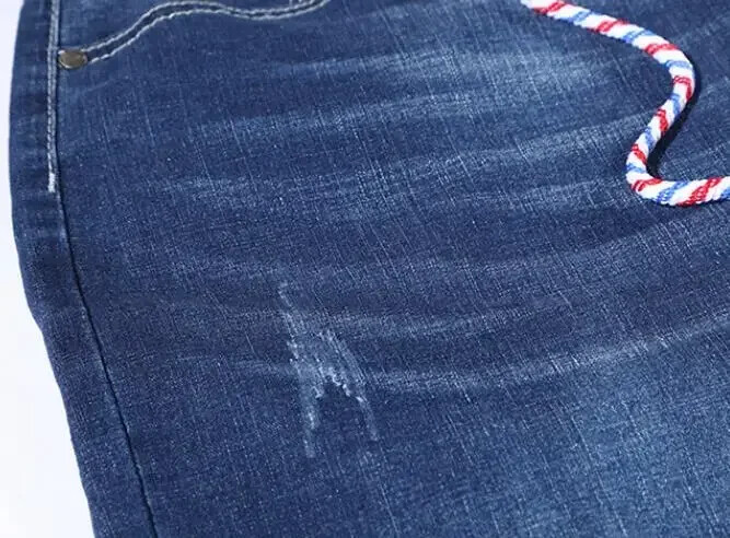 Υπερμεγέθη τζιν 300 λίβρες πολύ μεγάλο ΠΑΝΤΕΛΟΝΙ Μεγάλοι άντρες 160 κιλά λεπτό παντελόνι άνοιξη Ψηλόμεση 8XL 60 μεγάλο Szie 10XL ανδρικό μπλε τζιν