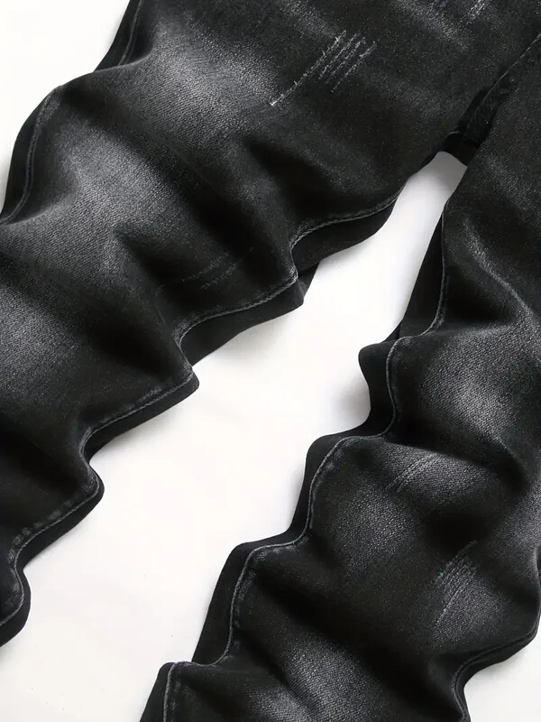 Ανδρικά τζιν Casual Straight Stretch Μόδα Κλασικό Μπλε Μαύρο Έργο Τζιν Παντελόνι Ανδρικά επώνυμα ρούχα