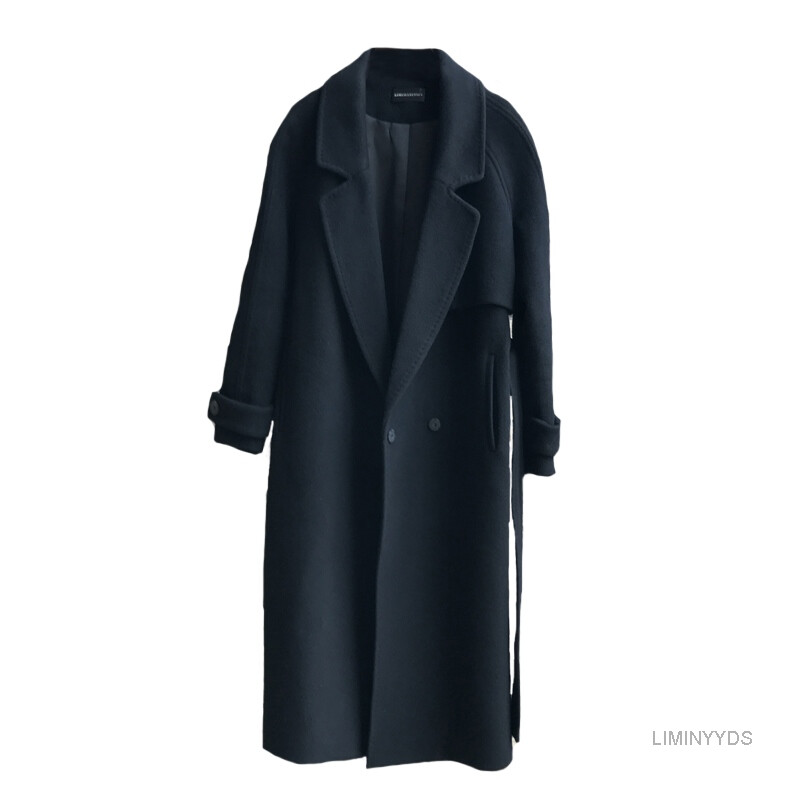 Ανοιξιάτικα γυναικεία μαλλί καμπαρντίνα Κομψά εξωτερικά ρούχα Casual Loose Ζακέτα Γυναικεία κασμίρ Κορεάτικη έκδοση