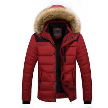 мъже Thicken Warm Parka Fit -20 \'C Brand Winter Jacket Men Plus size 5XL 6XL Parkas мъжки палта Паркове с качулка с кожа hombre invierno