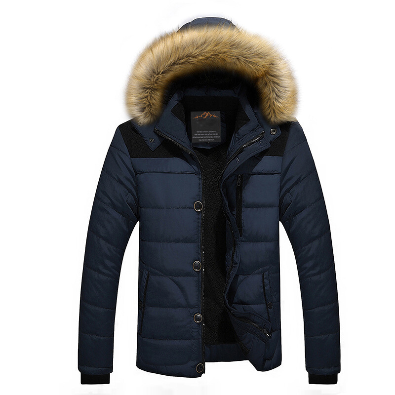 muškarci Thicken Warm Parka Fit -20 'C Marka zimske jakne Muške velike veličine 5XL 6XL Parke muški kaputi Parke s krznenom kapuljačom hombre invierno