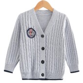 Márka Gyermekruházat Őszi Téli Gyerek Kötött Pulóverek Fiúknak Kardigán Vastag Babakabát Iskolai Gyapjú Kabát Lány Felszerelés