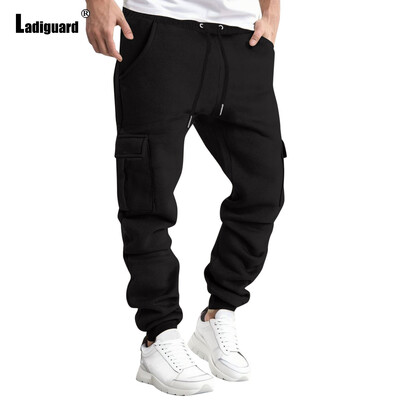 2024 Νέα Ανοιξιάτικη Μόδα Ελεύθερη Αθλητική Αθλητική Παντελόνα Τρεξίματος Κίτρινο Μπλε Μαλακό Παντελόνι Τσέπης Ανδρικό Ανδρικό Παντελόνι Φούτερ με κορδόνια