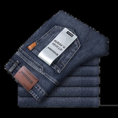 Νέο Ανοιξιάτικο φθινόπωρο ανδρικό κλασικό τζιν Business Fashion ίσιο κανονικό μπλε Stretch παντελόνι τζιν Ανδρικά έξυπνα τζιν