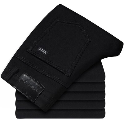 Νέο Ανοιξιάτικο φθινόπωρο ανδρικό κλασικό τζιν Business Fashion ίσιο κανονικό μπλε Stretch παντελόνι τζιν Ανδρικά έξυπνα τζιν