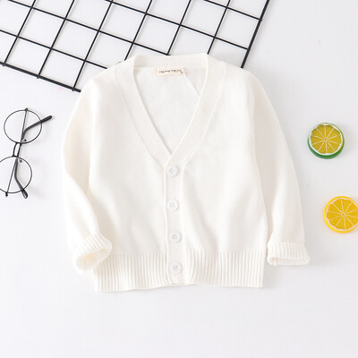 Πλεκτό πουλόβερ για μικρά αγόρια φθινόπωρο 2023 Βρεφικά αγόρια Ζακέτες με λαιμόκοψη V με λαιμόκοψη Παιδικά ρούχα Παιδικά κορίτσια Πλεκτά μπουφάν
