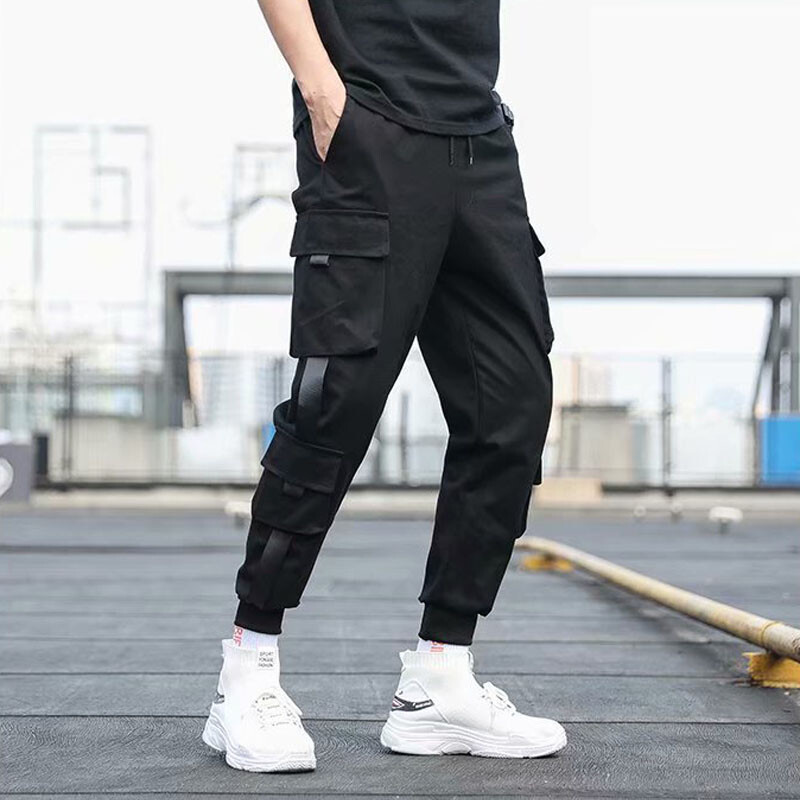 Nove Joggers Cargo hlače Muške ulične harem hlače Hip Hop ležerne sportske hlače s više džepova Muške Harajuku modne hlače 5XL