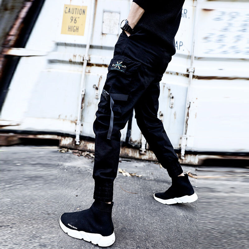 Nove Joggers Cargo hlače Muške ulične harem hlače Hip Hop ležerne sportske hlače s više džepova Muške Harajuku modne hlače 5XL