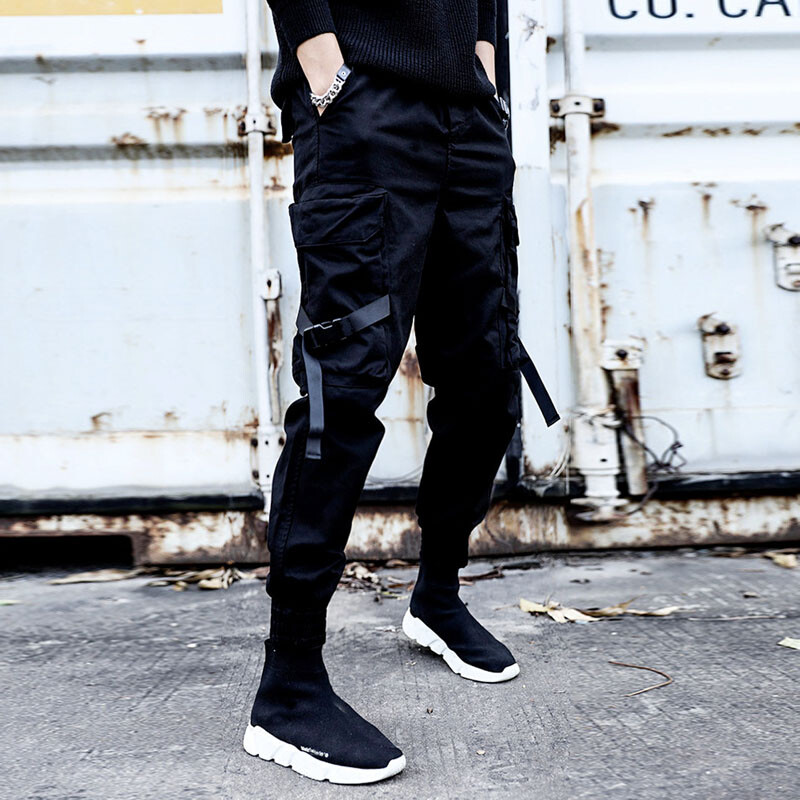 Nove Joggers Cargo hlače Muške ulične harem hlače Hip Hop ležerne sportske hlače s više džepova Muške Harajuku modne hlače 5XL