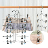 Πρακτική θήκη στεγνώματος ρούχων Πολυλειτουργική περιστρεφόμενη κλιπ παντελονιού για ντουλάπα