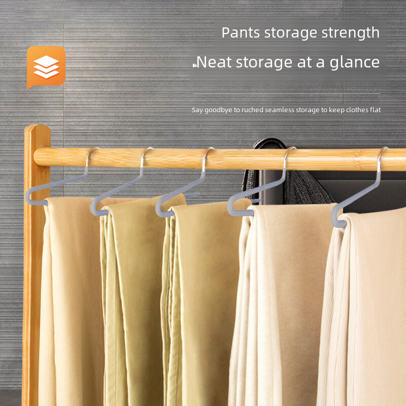 Πακέτο 2 Αντιολισθητικές κρεμάστρες Z-pant Κατάλληλες για 25cm/29cm ανάγλυφο πλαστικό ράφι παντελονιού μονής στρώσης Ιδανικό για αποθήκευση ρούχων