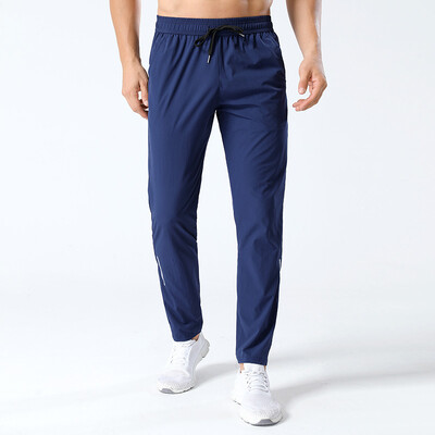 Pantaloni elastici de sport în aer liber, pantaloni de vară ultra-subțiri pentru bărbați, pantaloni de mătase de gheață cu uscare rapidă, pantaloni casual pentru bărbați