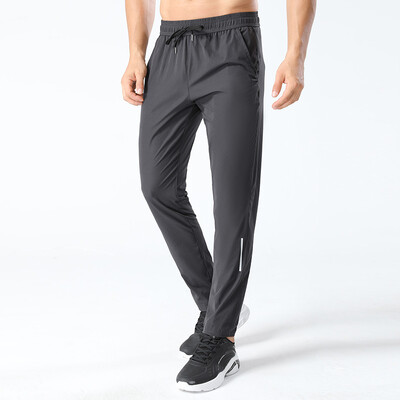 Pantaloni elastici de sport în aer liber, pantaloni de vară ultra-subțiri pentru bărbați, pantaloni de mătase de gheață cu uscare rapidă, pantaloni casual pentru bărbați