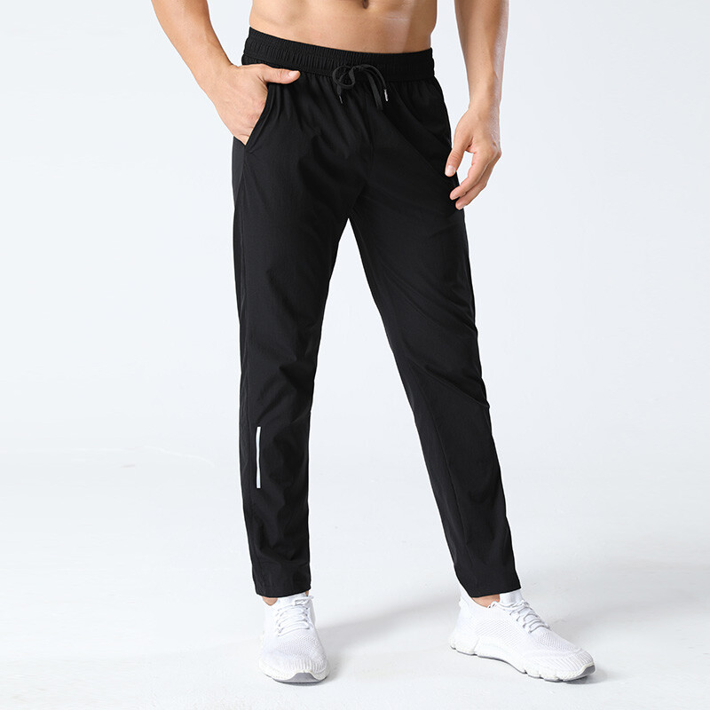 Pantaloni elastici de sport în aer liber, pantaloni de vară ultra-subțiri pentru bărbați, pantaloni de mătase de gheață cu uscare rapidă, pantaloni casual pentru bărbați