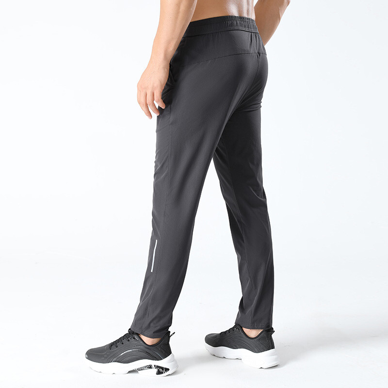 Pantaloni elastici de sport în aer liber, pantaloni de vară ultra-subțiri pentru bărbați, pantaloni de mătase de gheață cu uscare rapidă, pantaloni casual pentru bărbați