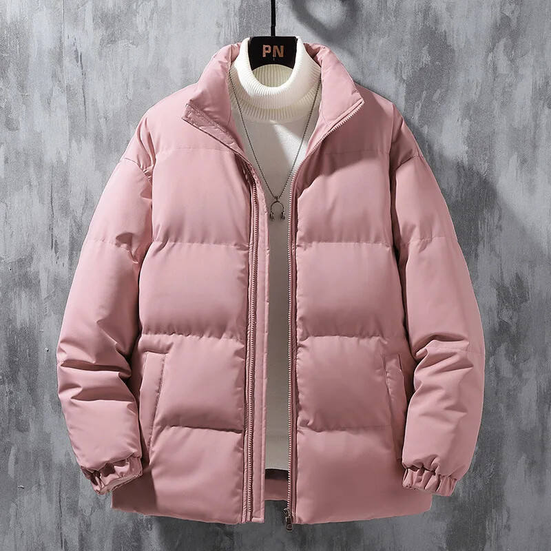 Iarnă nouă, bărbați, femei, cuplu, bumbac, jachetă puf, ocazional, cu glugă, simplu, cald, îngroșat, loose fit, parka pentru tineret