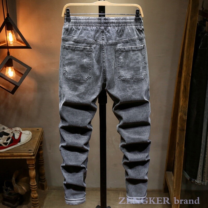 Blugi băieți supradimensionați Pantaloni bărbați Pantaloni harem la modă Pantaloni largi, foarte mari, lungi 9XL 10XL 8XL blugi din denim rupti pentru bărbați