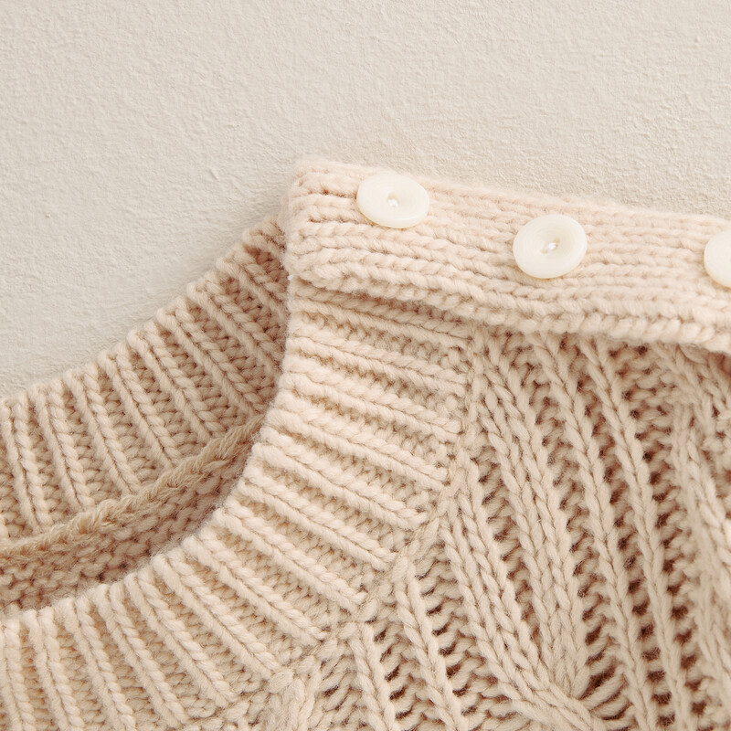 BeQeuewll New Boy Girl Pulover tricot Iarna Toamna Copilat Cablu Tricoturi Casual Culoare Solidă Mâneci lungi Pulover Pulover pentru sugari