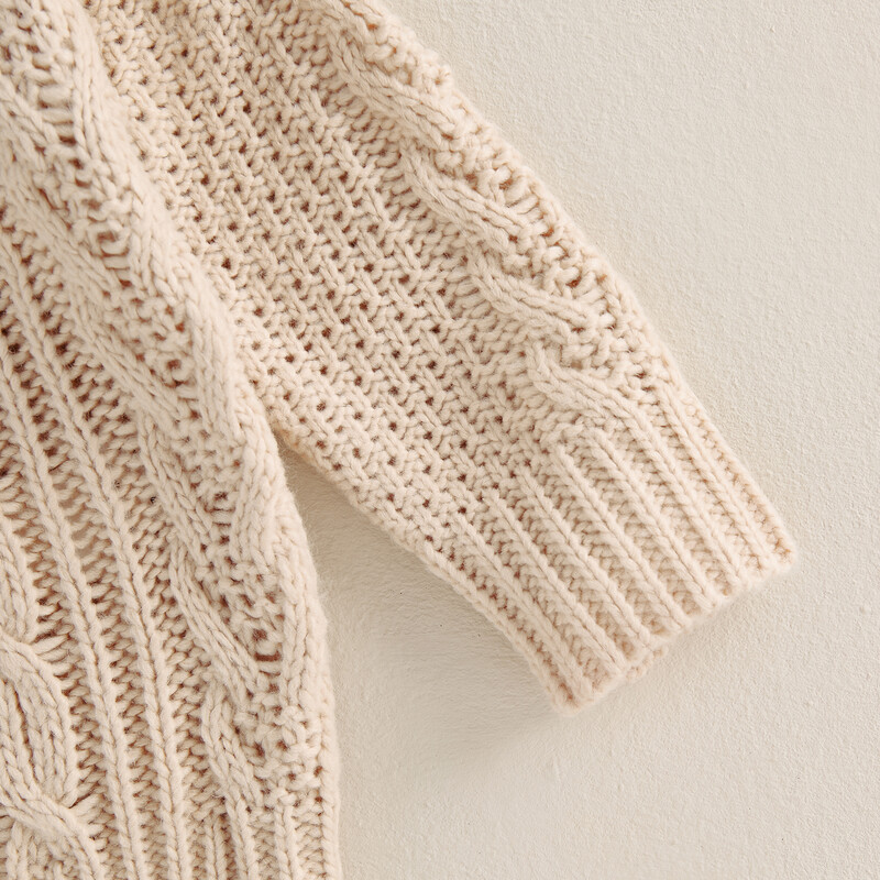 BeQeuewll New Boy Girl Pulover tricot Iarna Toamna Copilat Cablu Tricoturi Casual Culoare Solidă Mâneci lungi Pulover Pulover pentru sugari