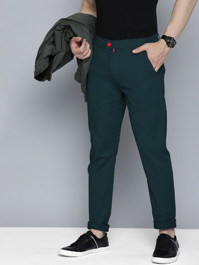 Ανδρικά μονόχρωμα παντελόνια καθημερινά επαγγελματικά επίσημα παντελόνια Ψηλόμεση Slim Europe and the United States Style Solid Color Four Seaso