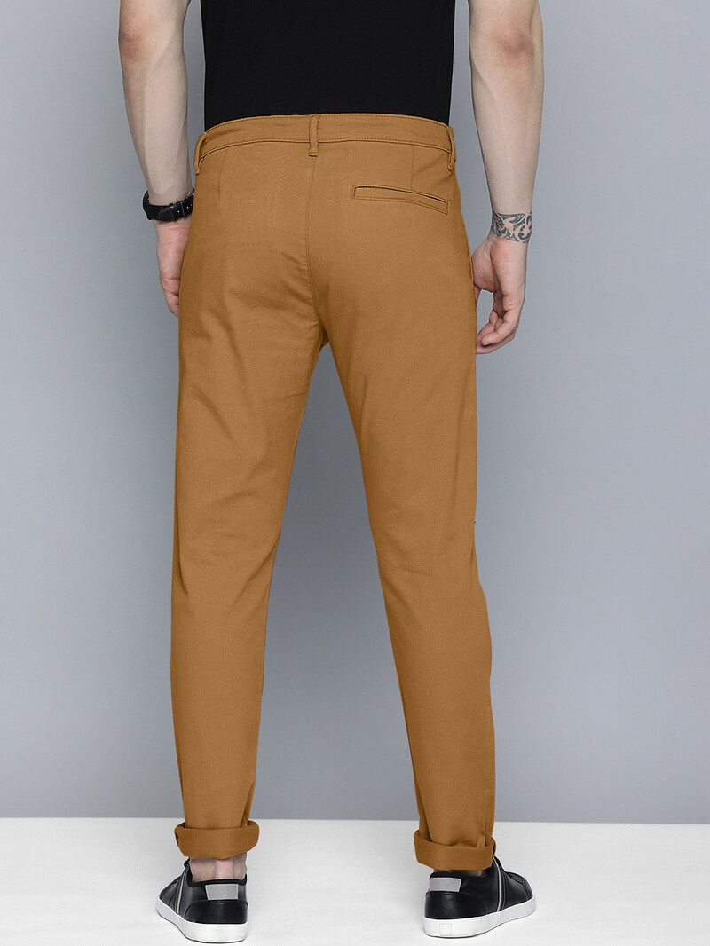 Ανδρικά μονόχρωμα παντελόνια καθημερινά επαγγελματικά επίσημα παντελόνια Ψηλόμεση Slim Europe and the United States Style Solid Color Four Seaso